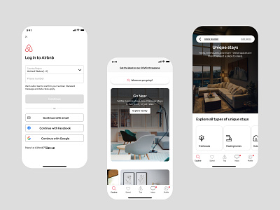 Airbnb Redesign Mobile branding mobile ui
