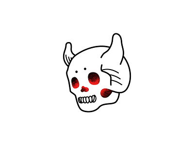 Calaverita Con Cuernos calaverita demon horn illustration merch skull