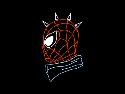 Spider ❌ Punk !🕷🕸 illuatration merch punk spider man super hero