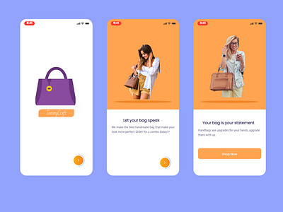 Onboarding Screen for an e-commerce app