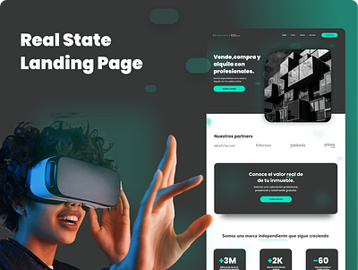 Conversion Landing Page branding design landingpage realstate ui ux