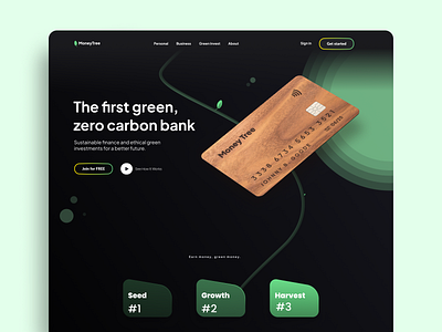 Money Tree app design fintech ui ux