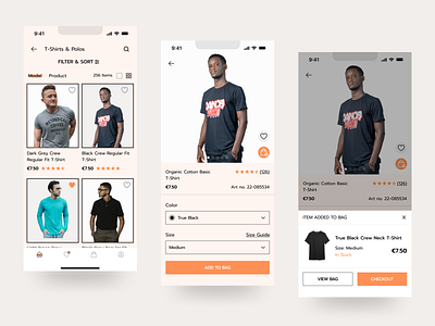 Fashion e-commerce mobile app