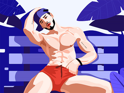 Fitness Man Illustration