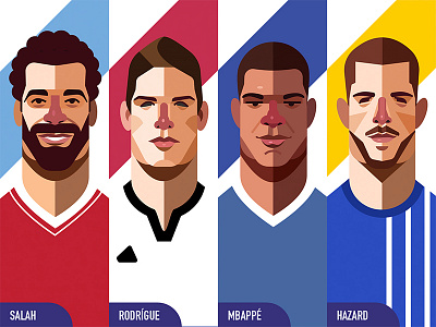 Illustration - World Cup Edition 3 character design flat illustration illustrator soccer world cup world cup 2018