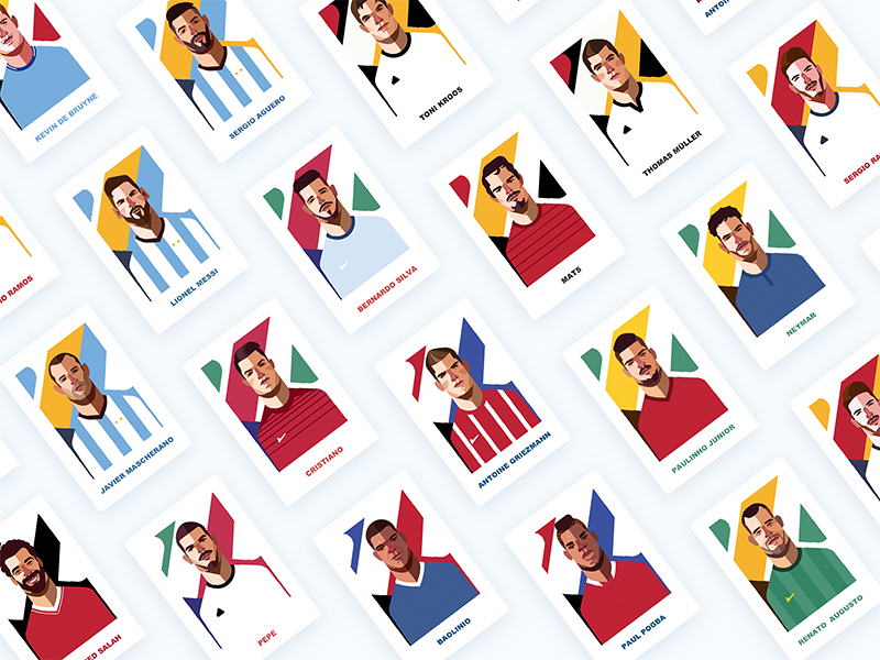 2018 World Cup Character Illustration Combo behance soccer illustrator character illustration world cup