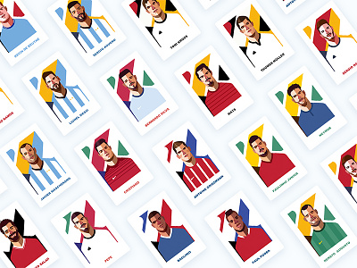2018 World Cup Character Illustration Combo behance character illustration illustrator soccer world cup