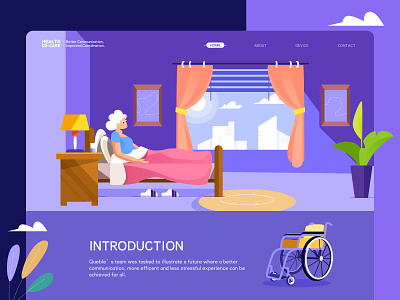 Hospital website design app colorful design illustration illustrator jensonn queble ui web web design
