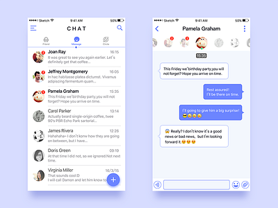 UI100DAY-CHAT by sylvia（song yang） on Dribbble