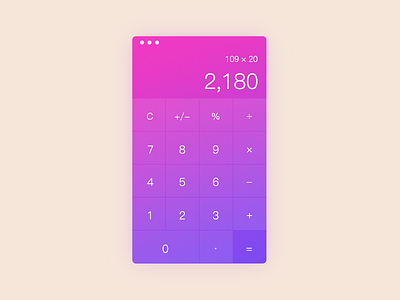 calculator calculator colorful colors dailyui input interface modern numbers ui