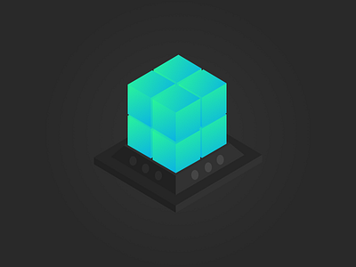 Isometric Product Icon - Machine Learning Workbench