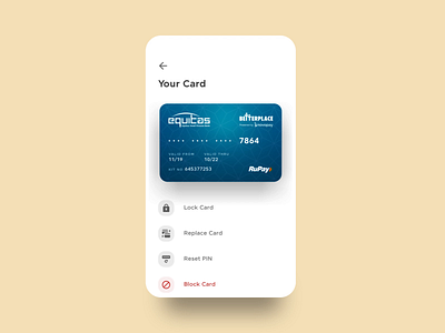 Card Animation - Neobank App after effects animation card credit card debit card digital bank minimal mobile bank neo bank profile ui ux