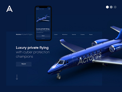 Acronis Jet acronis fly jet luxury ui ux ux design web webdesign