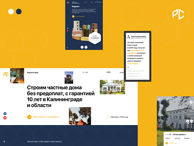 Realt Stroy 🌲 branding ui ux web webdesign