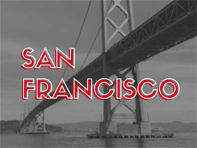 San Francisco 1 photo san francisco travel typography