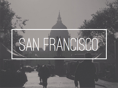 San Francisco 2 photo san francisco travel typography