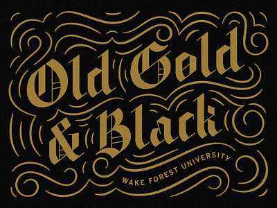 Old Gold & Black