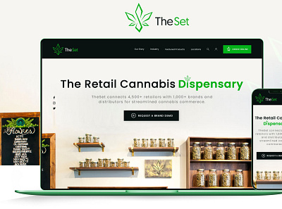 The Set - WordPress Theme Design with Development cannabis cbd bevarage cbd cream cbd hemp cbd oil cbd product creative design e commerce graphic design retail shop ui ux web design website design wordpress wordpress design wordpress theme design