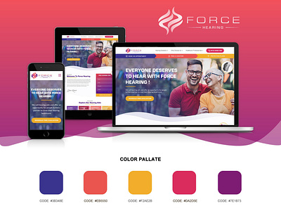 Force Hearing - Website Theme Design