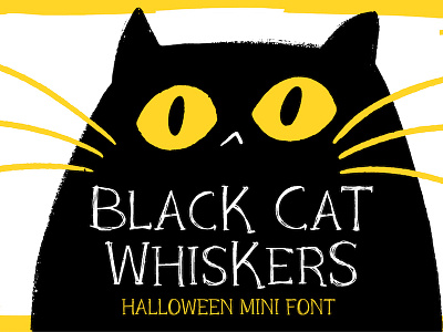 Black Cat Whiskers Font branding business calligraphy cartoon celebration deal design design resource font halloween hip illustration lettering quirky resource sale typeface typo typography vibe