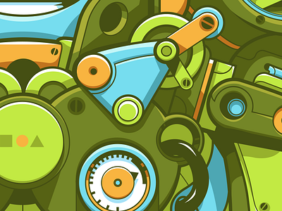 〇□△ - Geobots teasers / Robot details ai art artwork bot character design illustration illustrator mecha robot robotics sek sekond vector