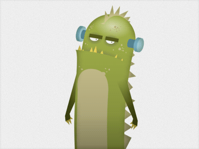 Croc - animation test ai anim animation art artwork croc drawing gif gif animation illustration illustrator monster monsters sekond test vector