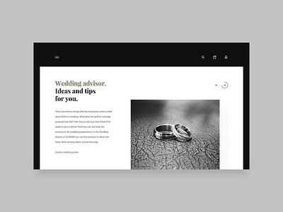 Wedding blog landing page blog landing page ui ux web design website wedding