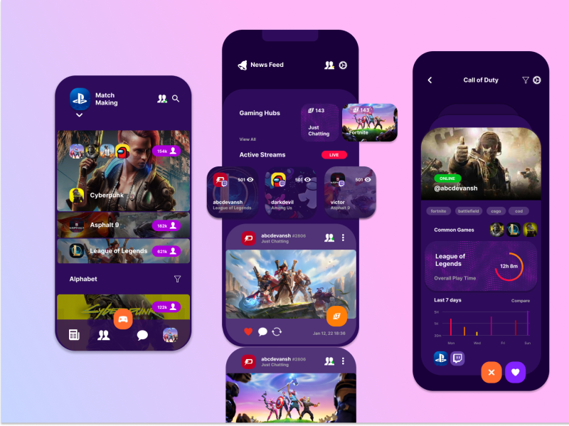 Gaming App UI / UX | Product Design | abcdevansh by abcdevansh on Dribbble