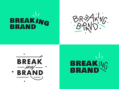 Breaking Brand logo exploration