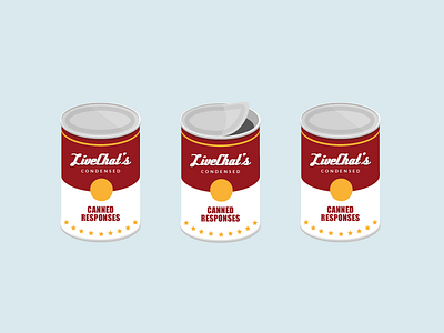 LiveChat Canned Responses andy warhol campbell campbell soup can canned responses feature livechat popart soup