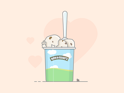 Happy Valentine's Day! benjerrys blog chocolate heart ice cream livechat scoop spoon valentines day vanilla