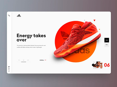 Sneakers Landing page landing page sneakers ui ux web design website