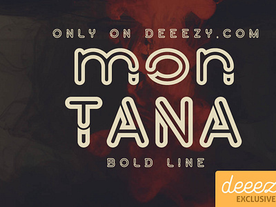 Montana Bold Outline Font