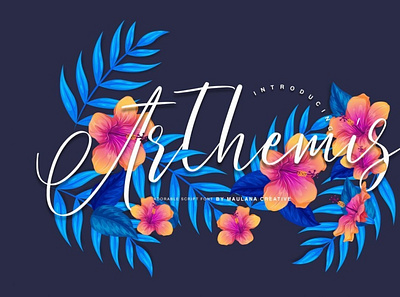 Arthemis Script - Logo Font calligraphy digitalart font handwrittenfont typography