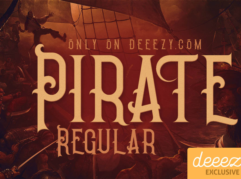 Pirate Regular Font - FREEBIE by Deeezy on Dribbble