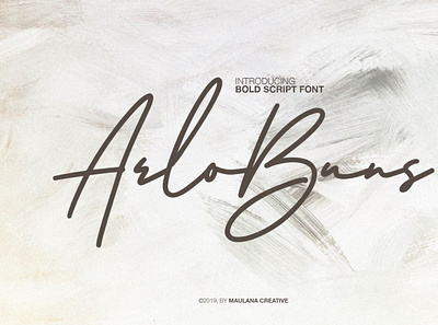 Arlobuns Signature by MaulanaCreative digitalart handwrittenfont scriptfont typography