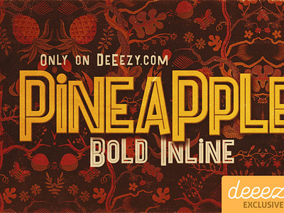 Pineapple Bold Inline Font