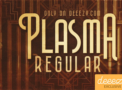 Plasma Regular Font - EXCLUSIVE FREEBIE font freefont retrofont typography vintagefont