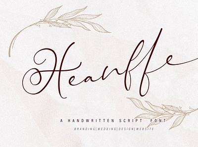 Heanffe Script calligraphy digitalart font handwrittenfont typography