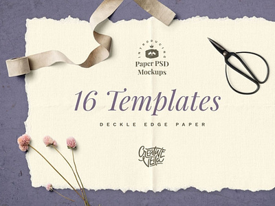 Hand-Made Paper Mockup Set digitalart mockup mockuptemplate papermockup template