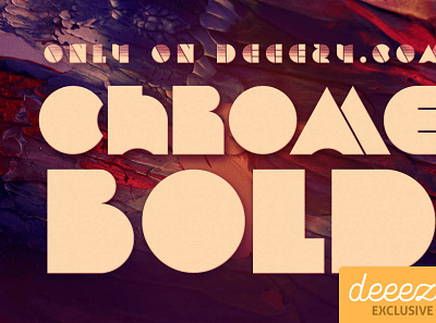 Chrome Bold Font decorativefont digitalart modernfont typography