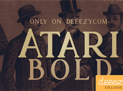 Atari Bold Font - FREEBIE font freefont retrofont typography vintagefont