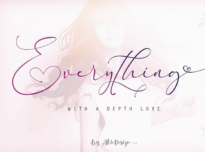 Everything Calligraphy calligraphy font handwrittenfont scriptfont typography