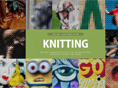 Knitting Photoshop Action