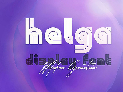 Helga - Display Font digitalart font modernfont typography