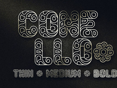 Conello - Display Font decorativefont digitalart font typography