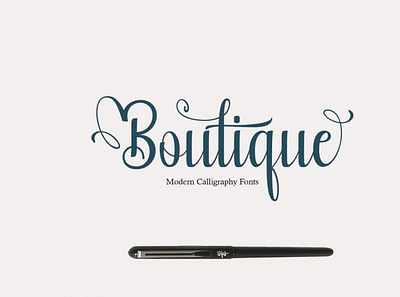 Boutique Script calligraphy font handwrittenfont scriptfont typography