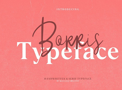 Borris Font Duo font handwrittenfont scriptfont typography