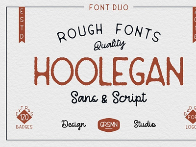 Hoolegan - Vintage Duo Font