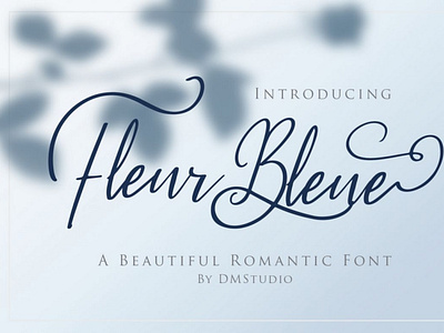 Fleur Bleue - Romantic Font